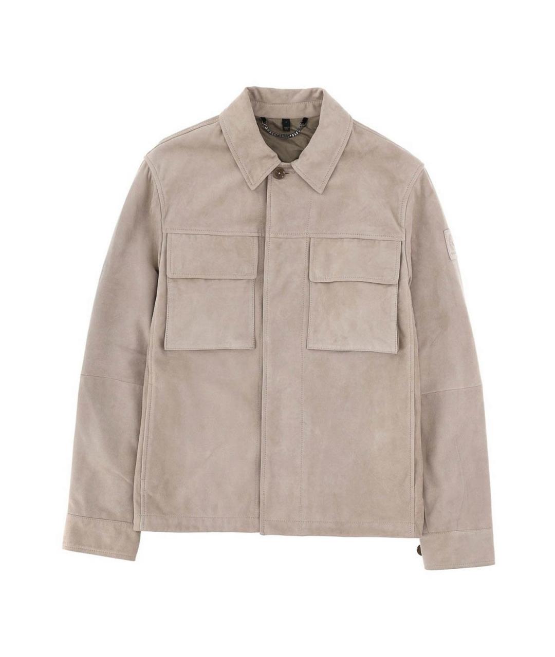 BELSTAFF Серая замшевая куртка, фото 1