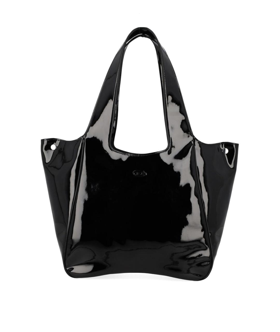 DIESEL Черная сумка тоут из искусственной кожи, фото 1