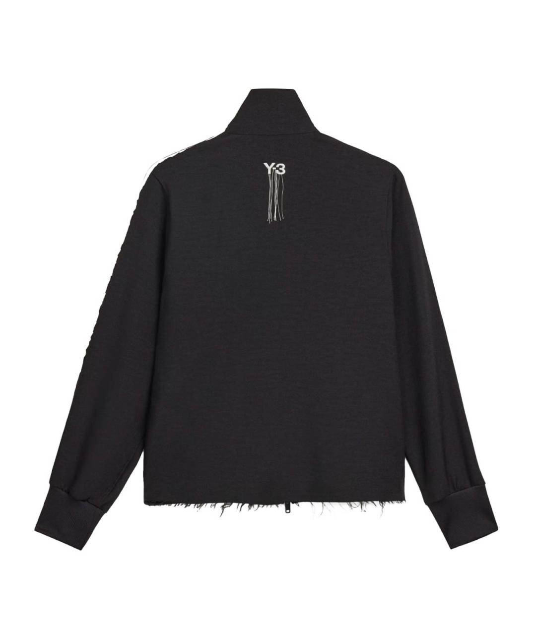 Y-3 Черная полиэстеровая спортивная куртка, фото 2