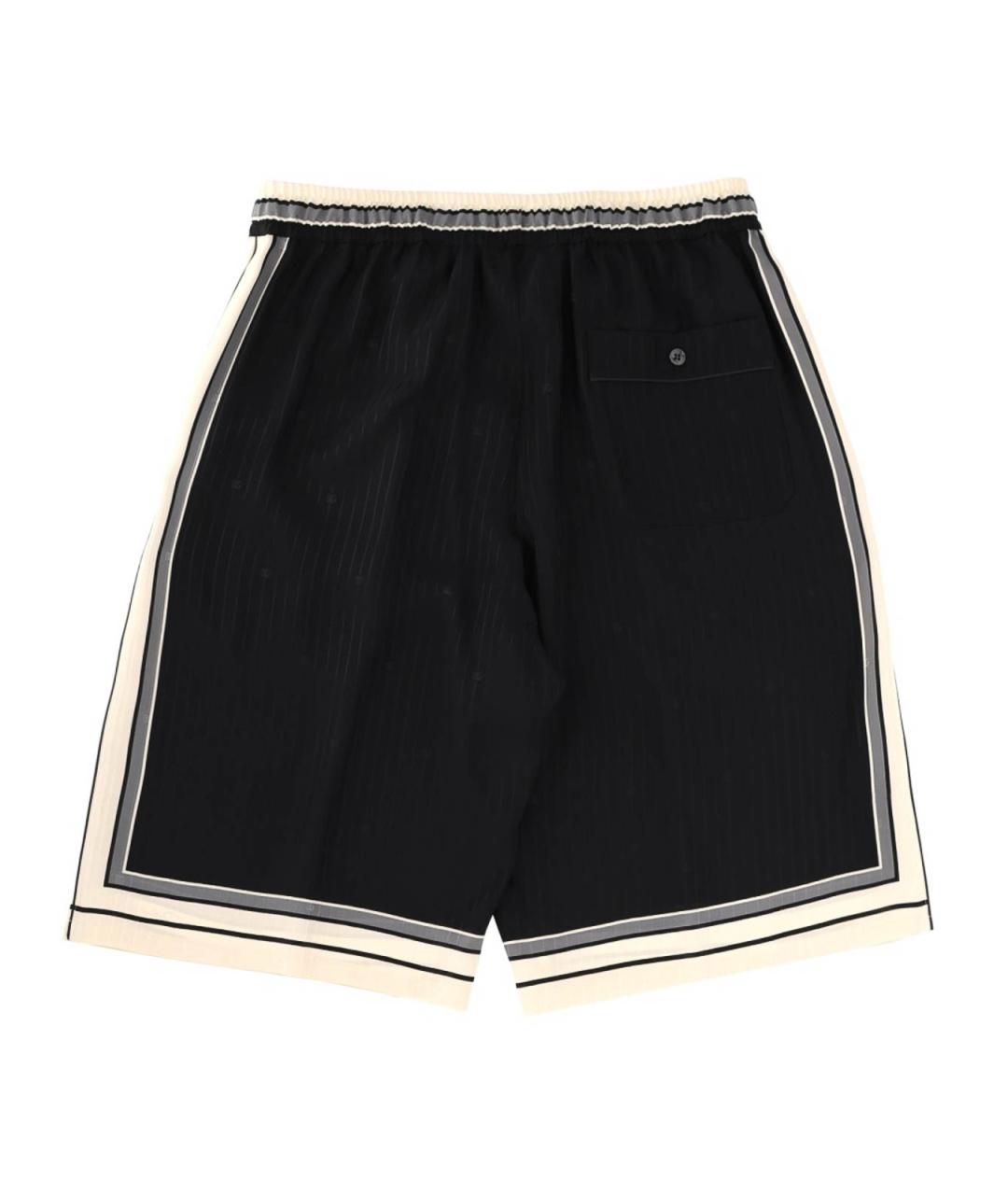 DOLCE&GABBANA Черные шелковые шорты, фото 3