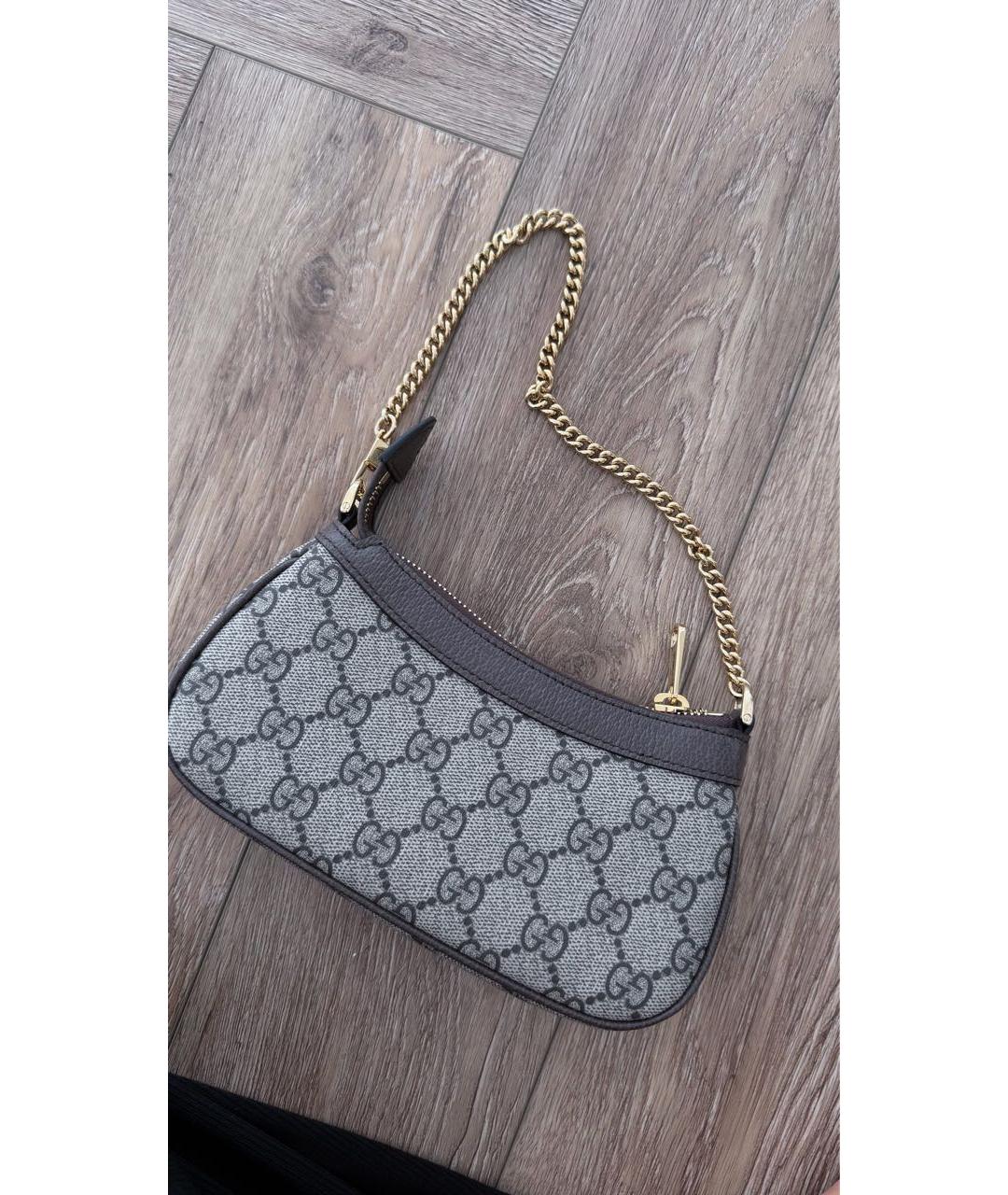 GUCCI Коричневая сумка с короткими ручками, фото 2