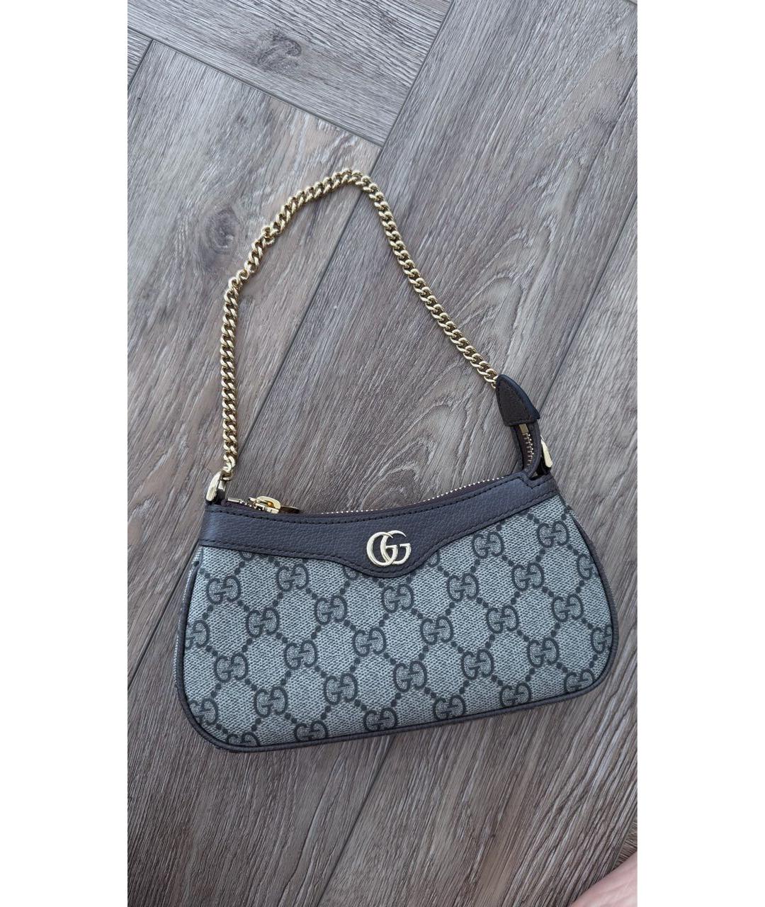 GUCCI Коричневая сумка с короткими ручками, фото 4
