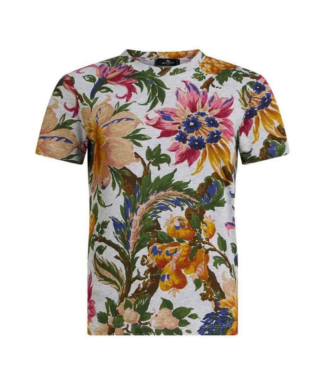 ETRO Серая хлопковая футболка, фото 1