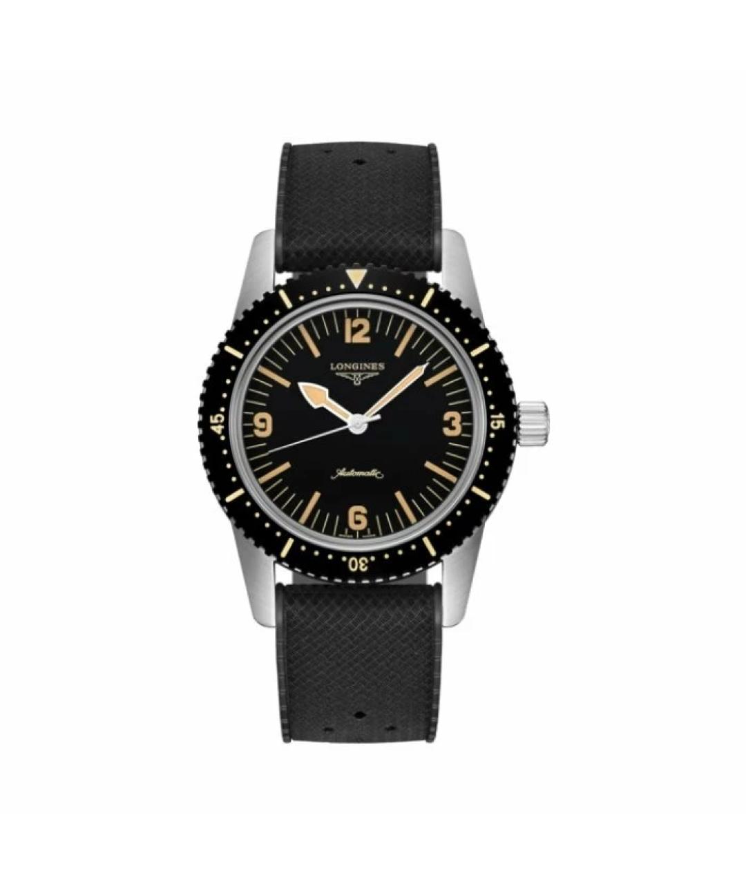 LONGINES Черные часы, фото 6