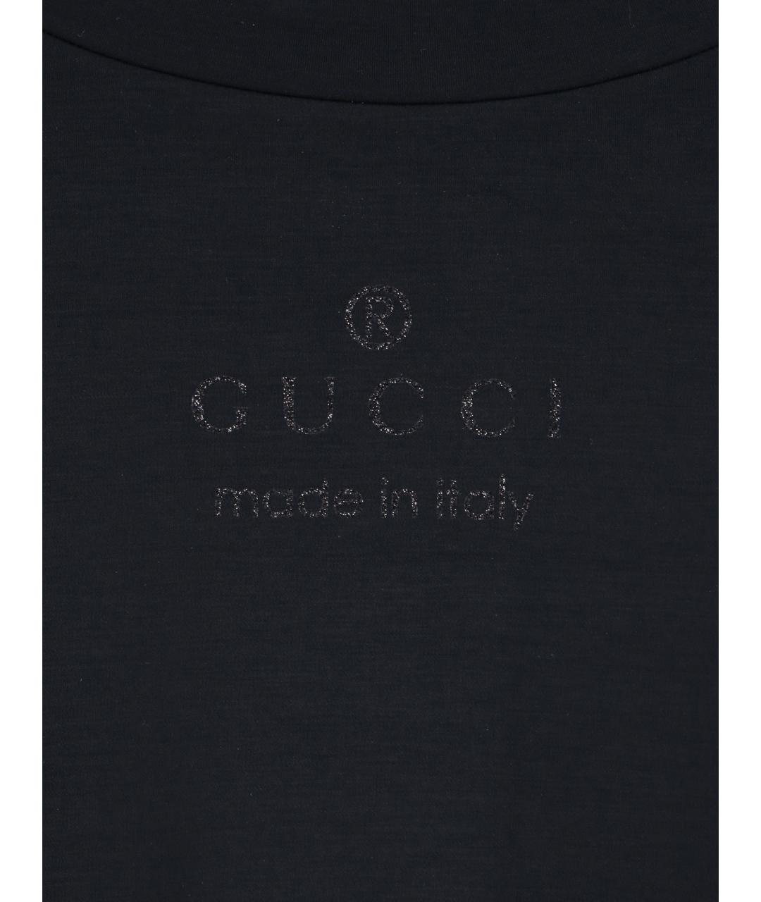 GUCCI Черная футболка, фото 3