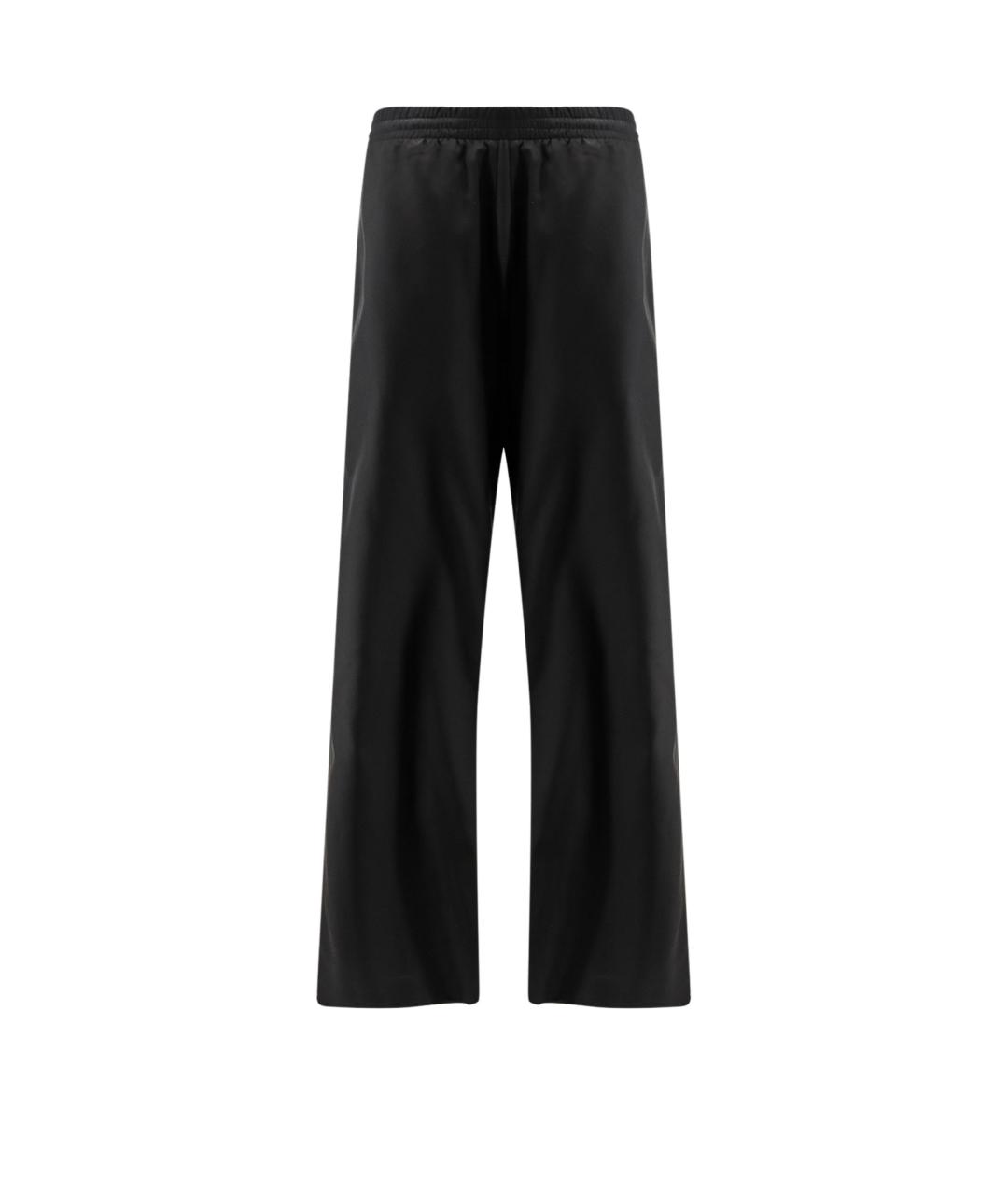 GUCCI Черные шелковые повседневные брюки, фото 1