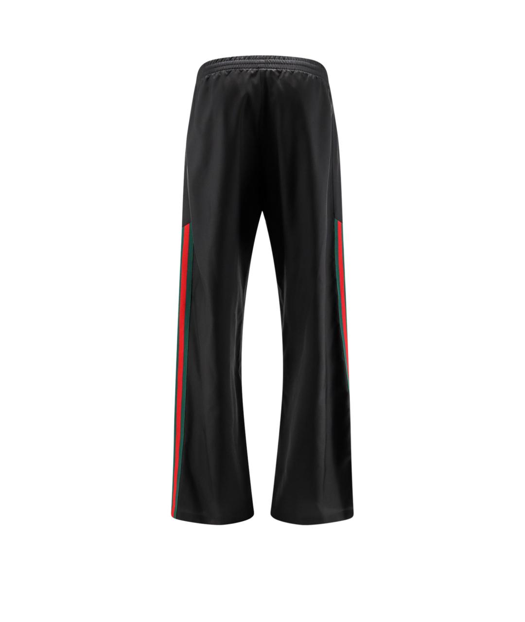 GUCCI Черные шелковые повседневные брюки, фото 2