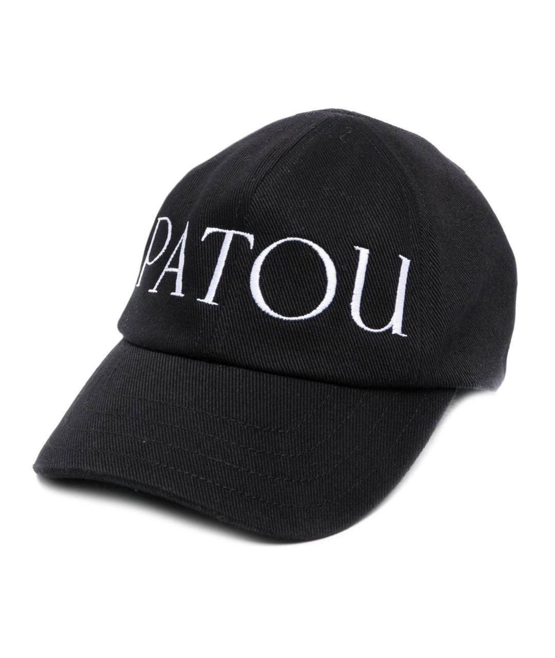 PATOU Черная хлопковая кепка, фото 1