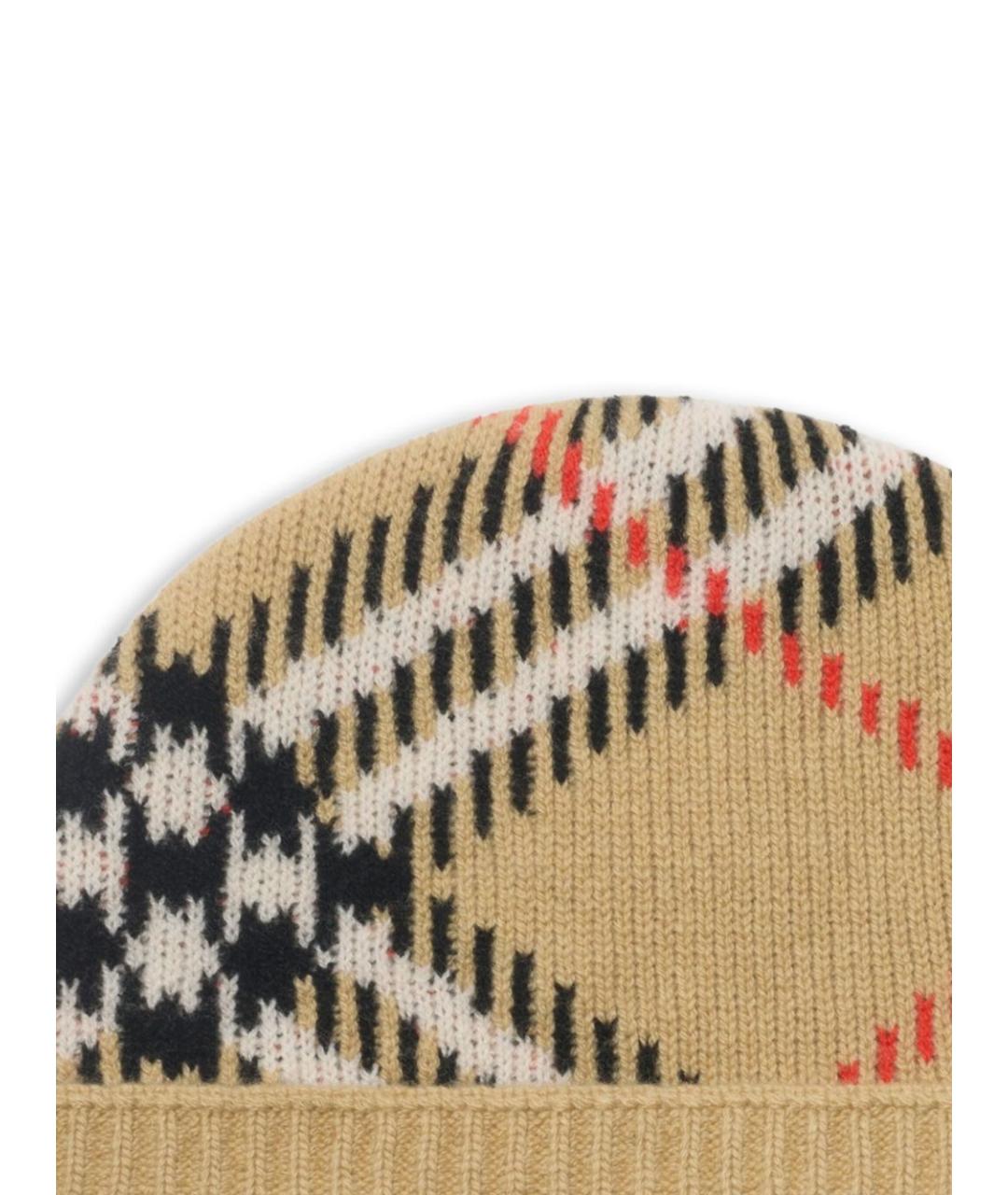 BURBERRY Бежевая шерстяная шапка, фото 2
