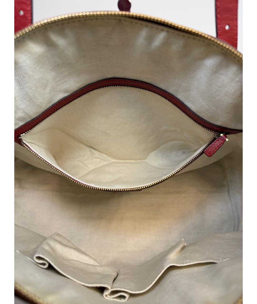 GUCCI Красная сумка с короткими ручками из лакированной кожи, фото 8