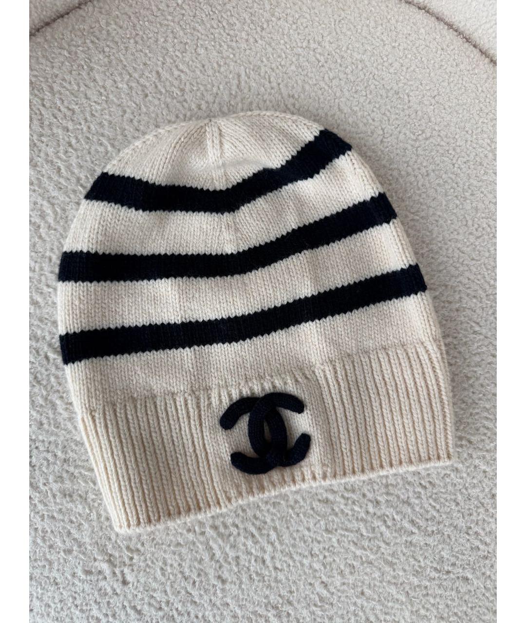 CHANEL Белая шапка, фото 4