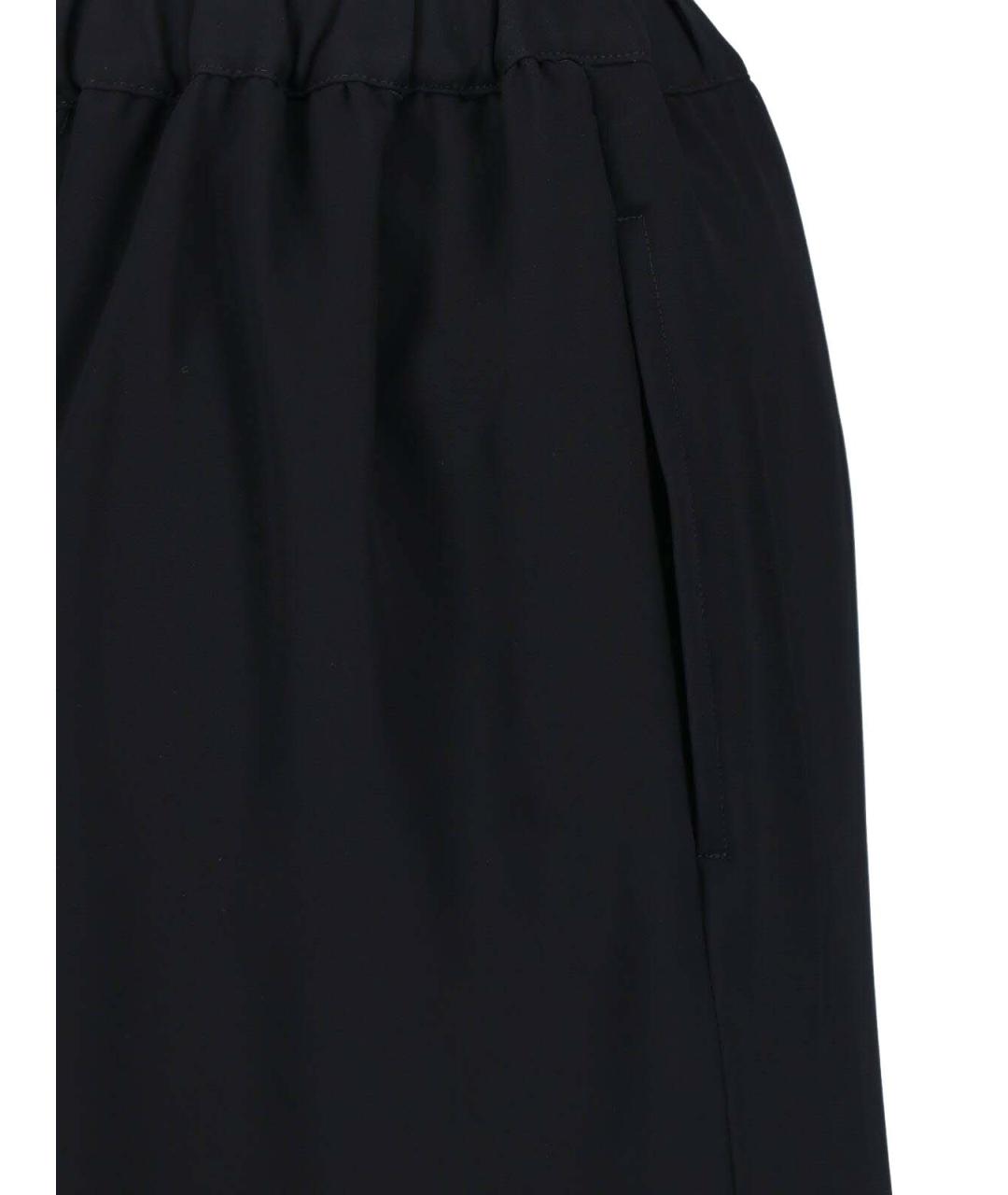 COMME DES GARÇONS Черные шерстяные брюки широкие, фото 4