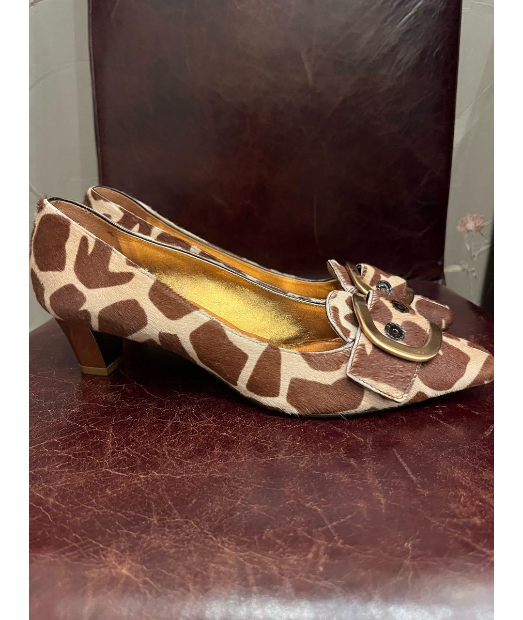 PRADA Коричневые туфли, фото 9