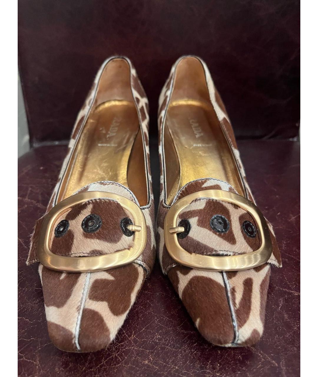 PRADA Коричневые туфли, фото 2