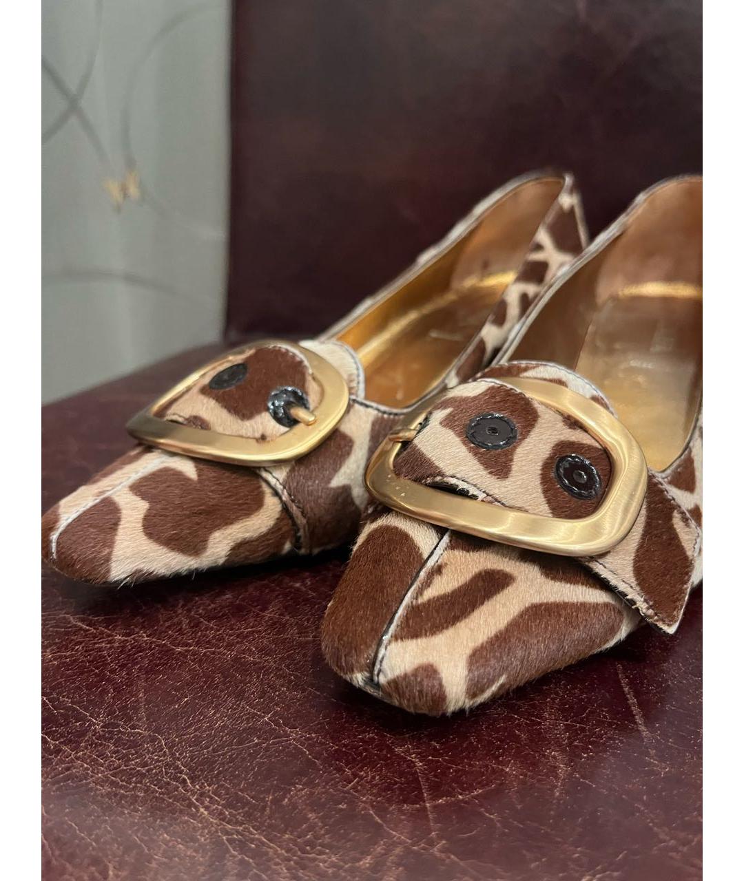 PRADA Коричневые туфли, фото 6