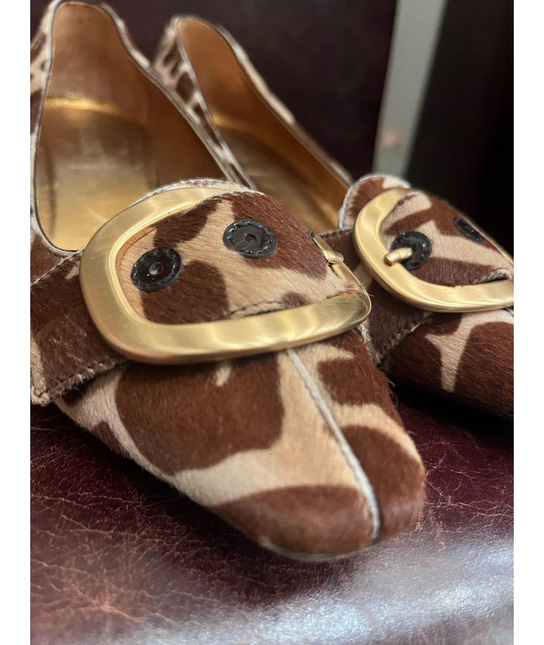 PRADA Коричневые туфли, фото 5