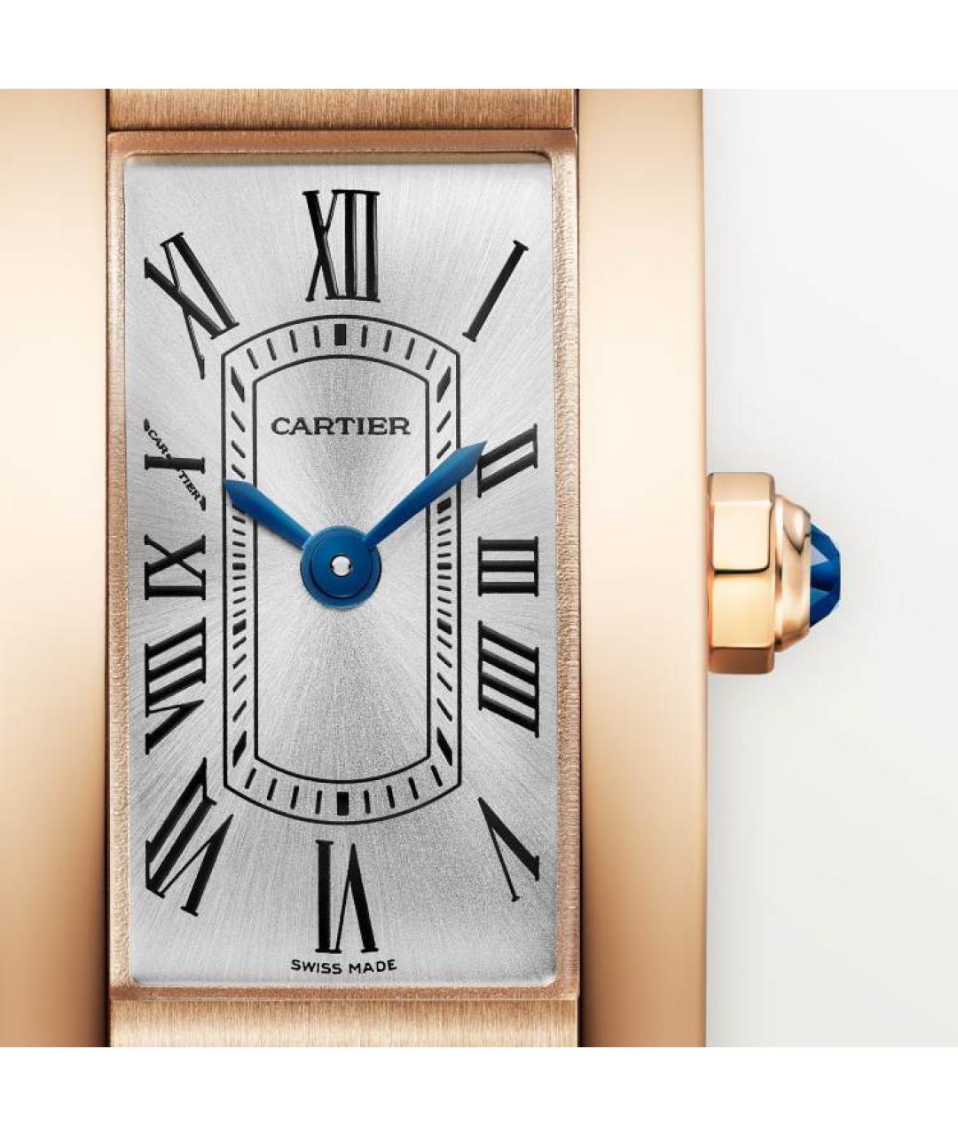 CARTIER Коричневые часы из розового золота, фото 2