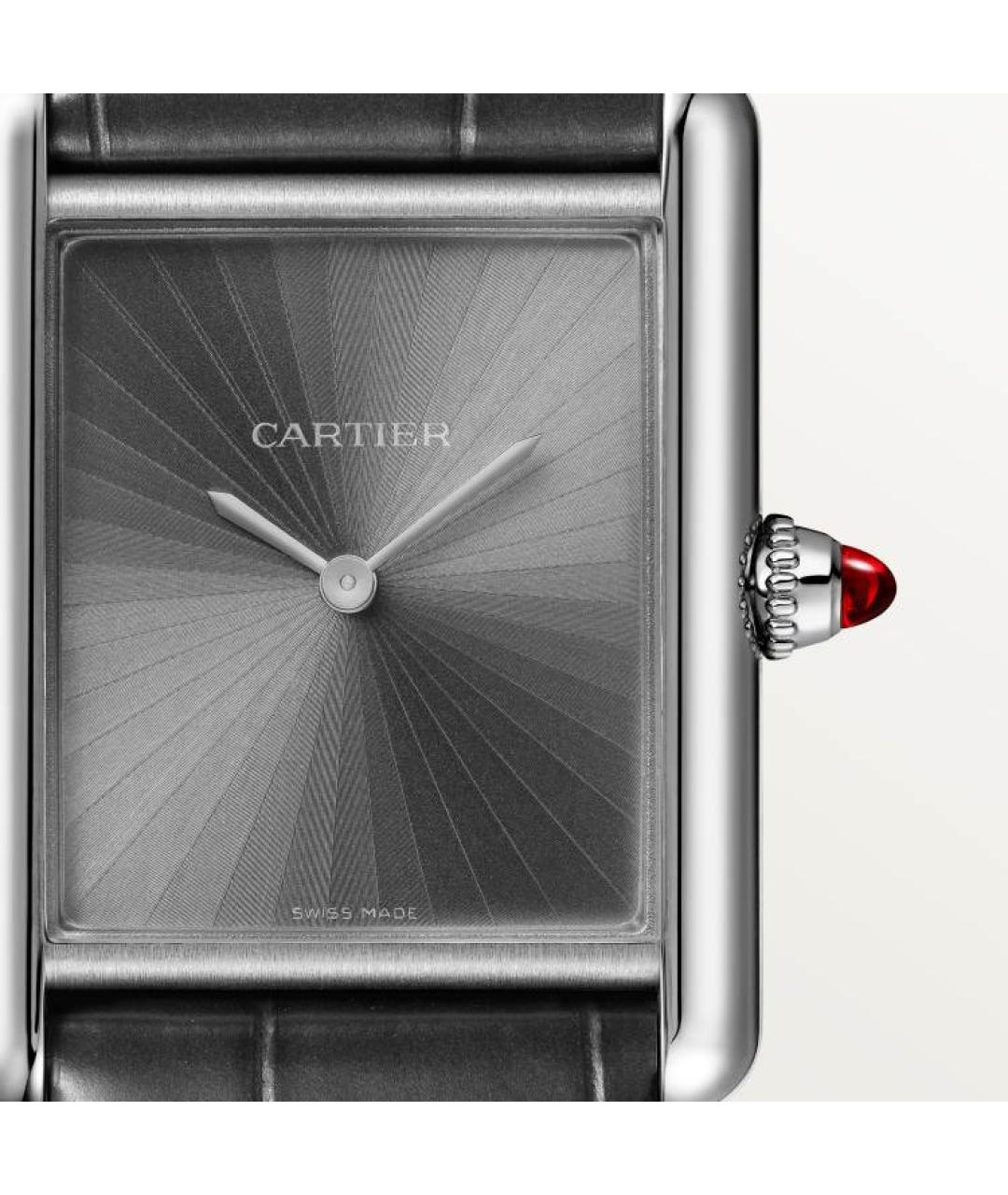 CARTIER Черные часы, фото 3