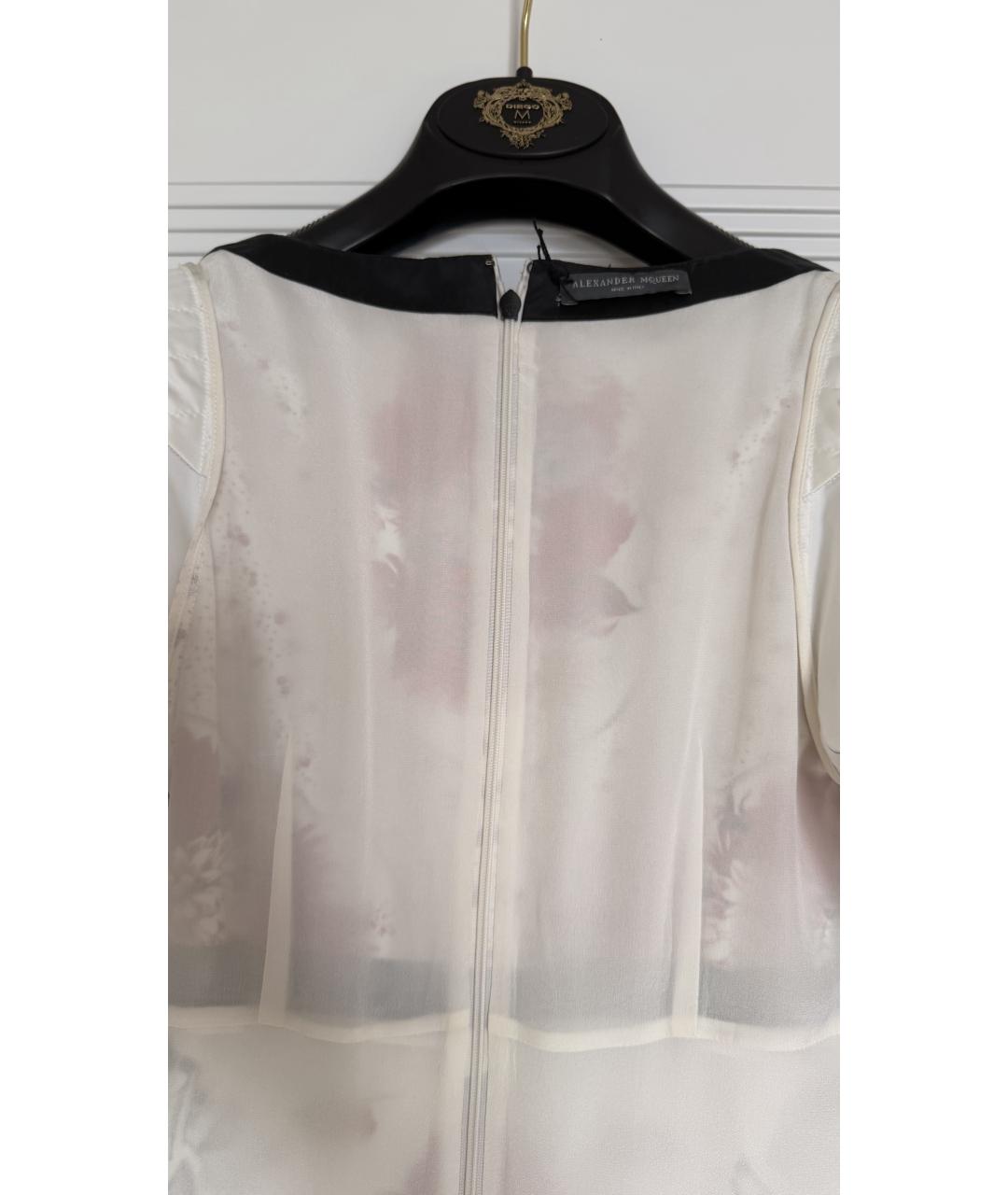 ALEXANDER MCQUEEN Мульти хлопковое платье, фото 3
