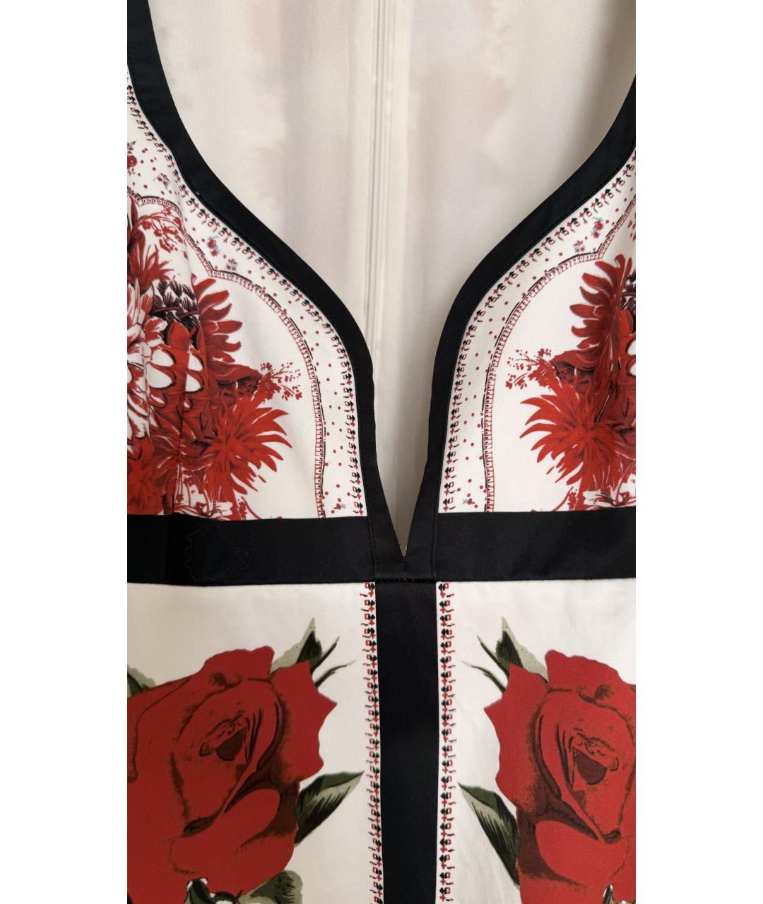 ALEXANDER MCQUEEN Мульти хлопковое платье, фото 4