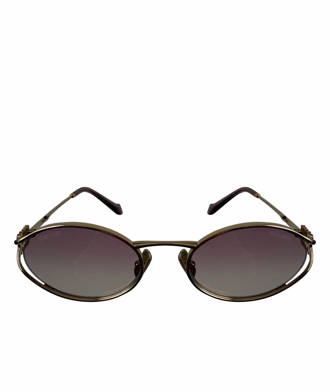 MIU MIU Розовые металлические солнцезащитные очки, фото 1