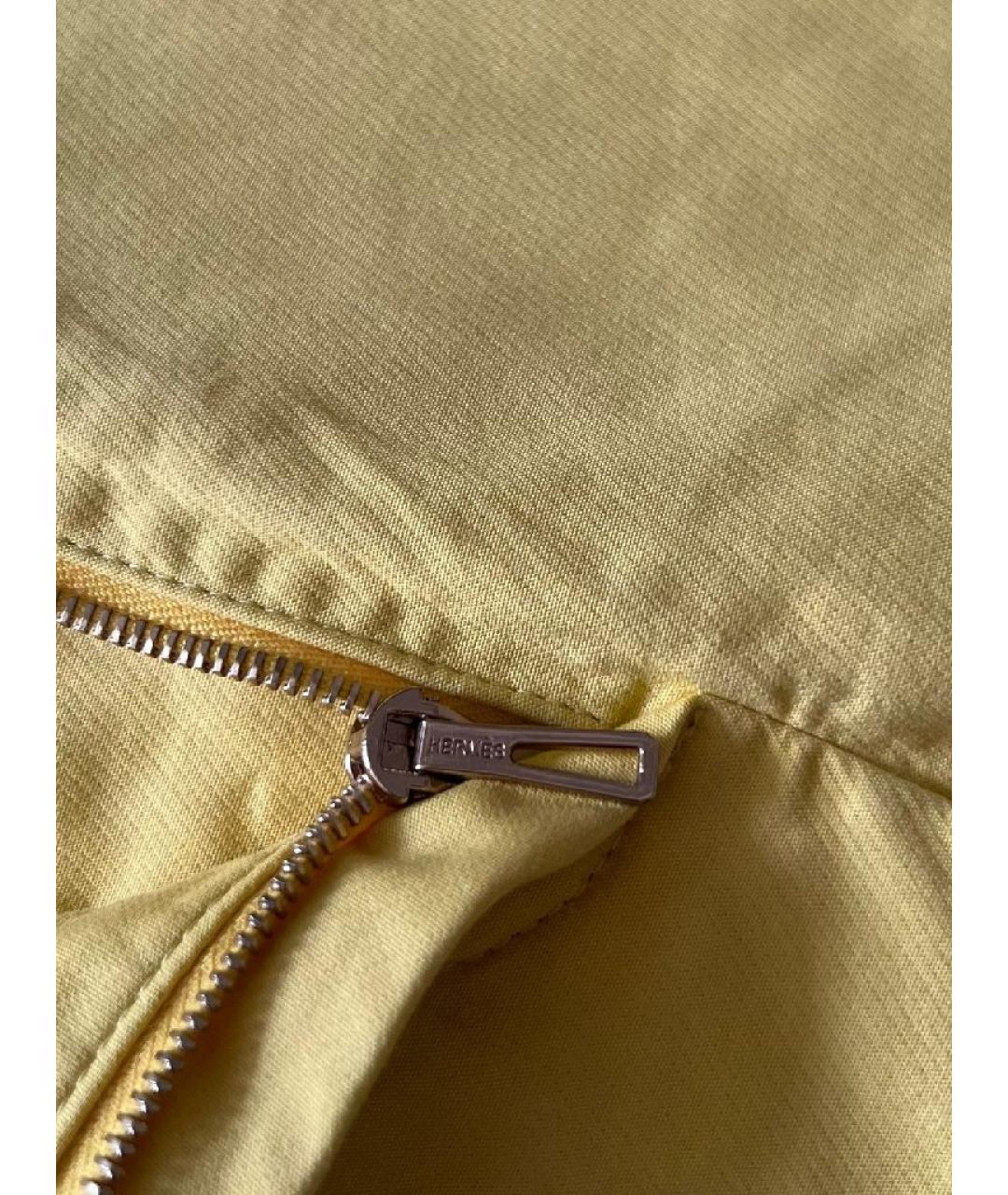 HERMES Желтые хлопковые шорты, фото 4