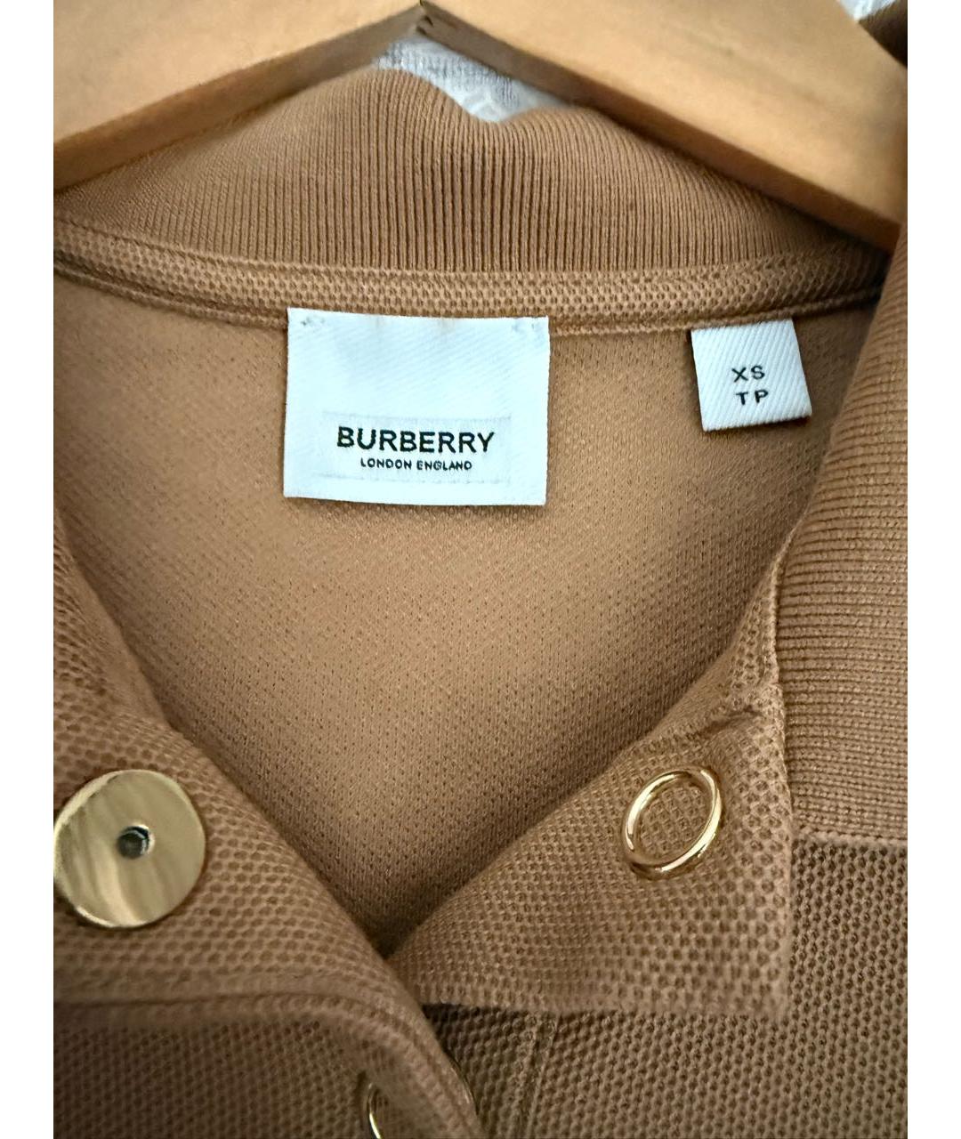 BURBERRY Коричневая футболка, фото 4