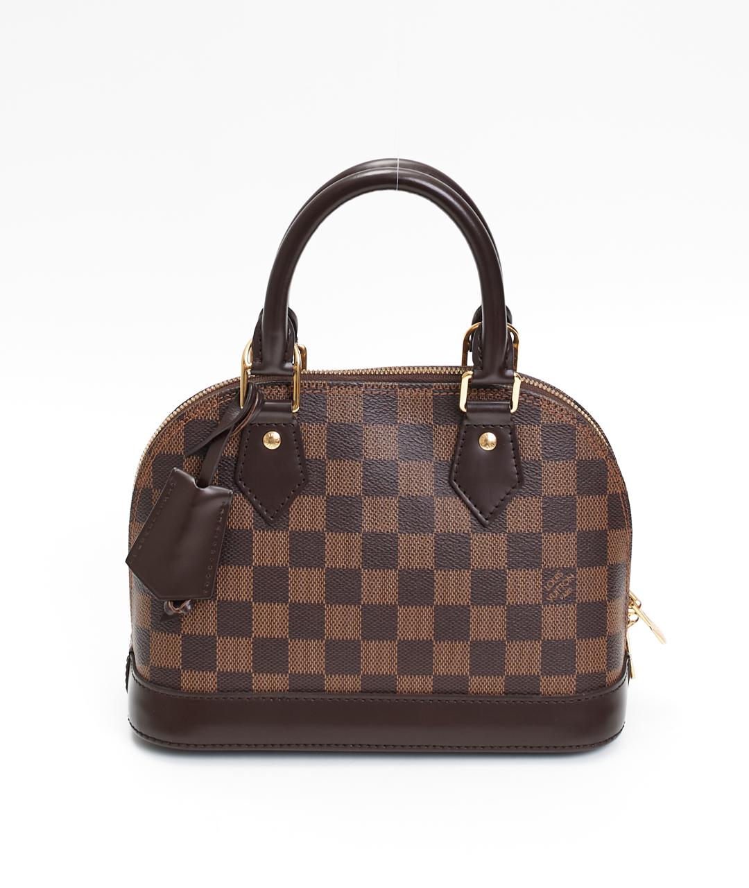 LOUIS VUITTON Коричневая сумка с короткими ручками из канвы, фото 1