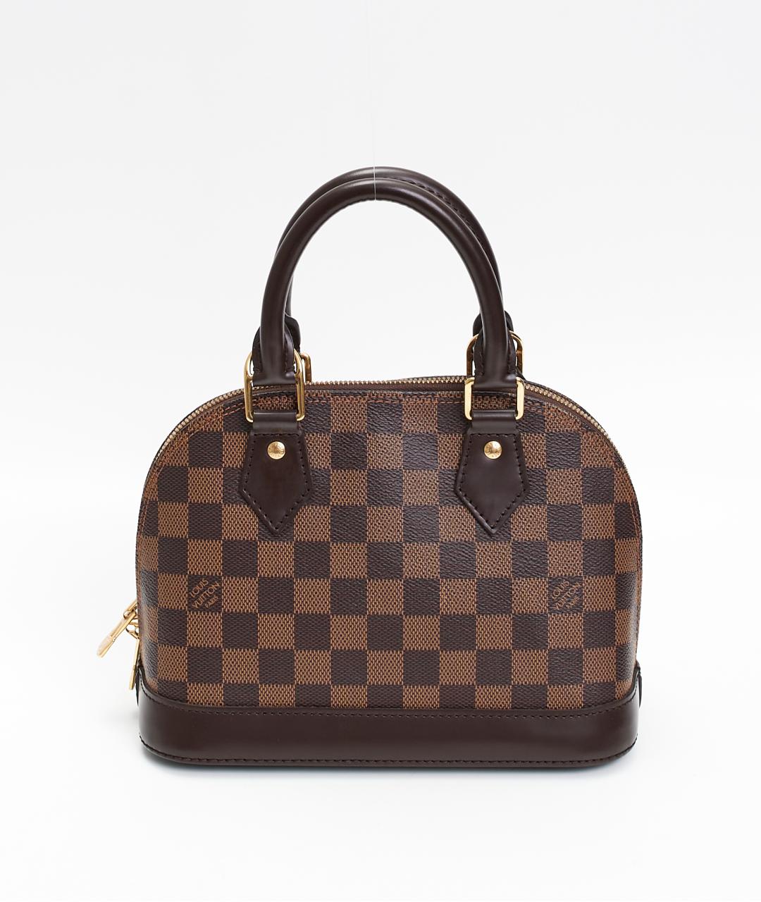 LOUIS VUITTON Коричневая сумка с короткими ручками из канвы, фото 3