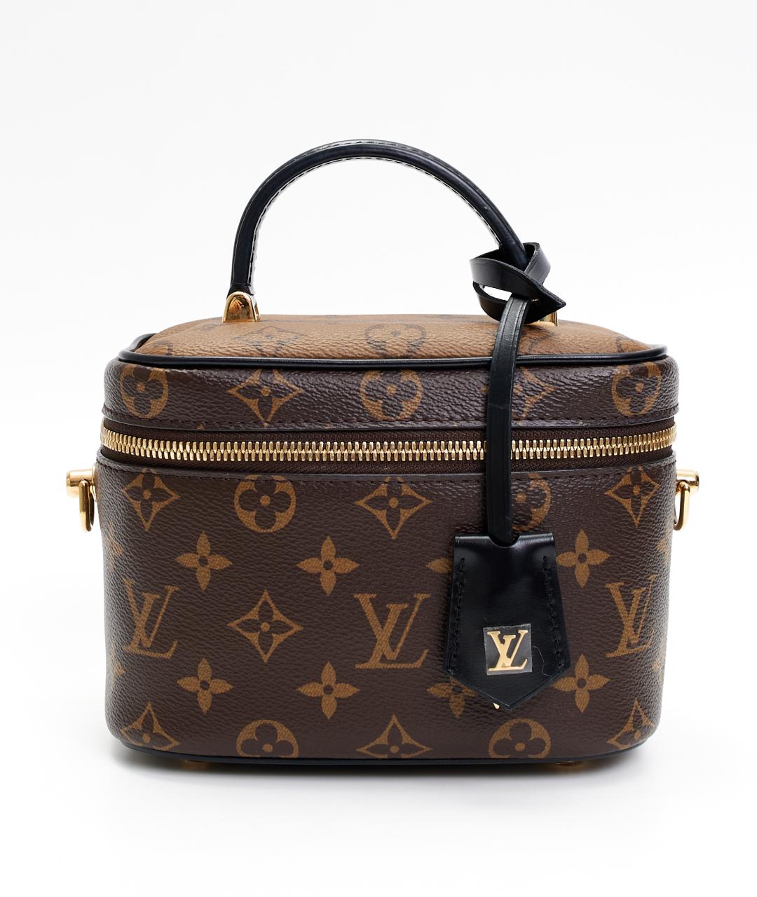 LOUIS VUITTON Коричневая кожаная сумка через плечо, фото 10