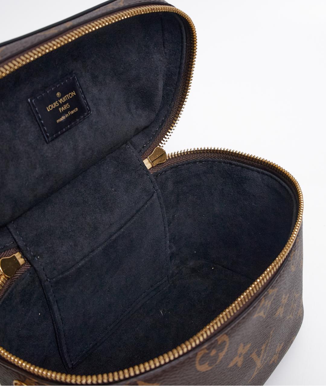 LOUIS VUITTON Коричневая кожаная сумка через плечо, фото 8