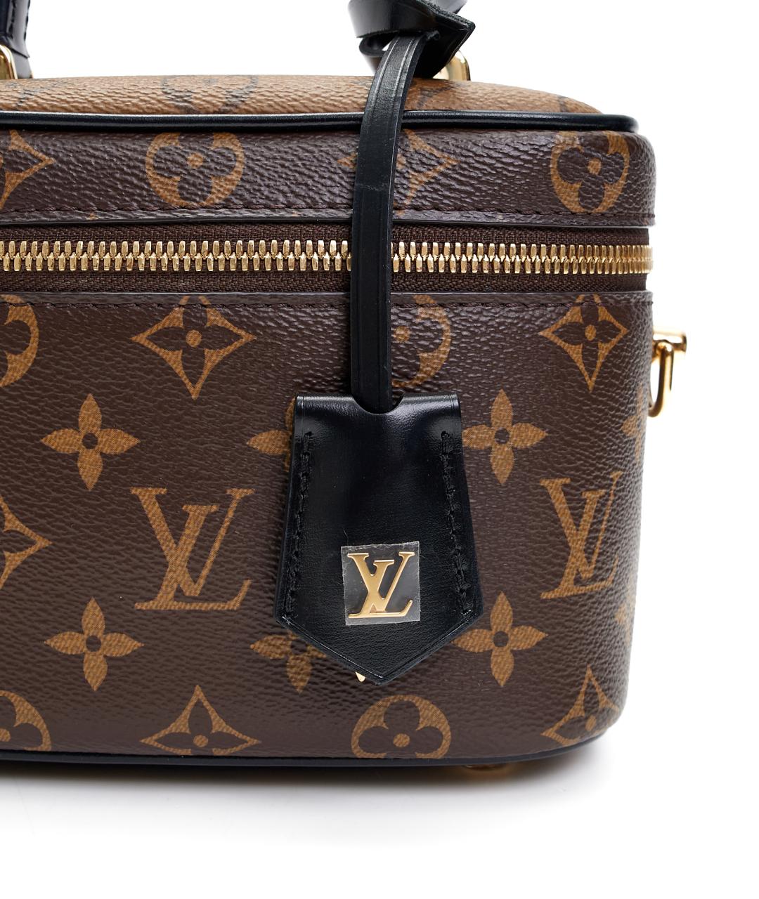 LOUIS VUITTON Коричневая кожаная сумка через плечо, фото 3