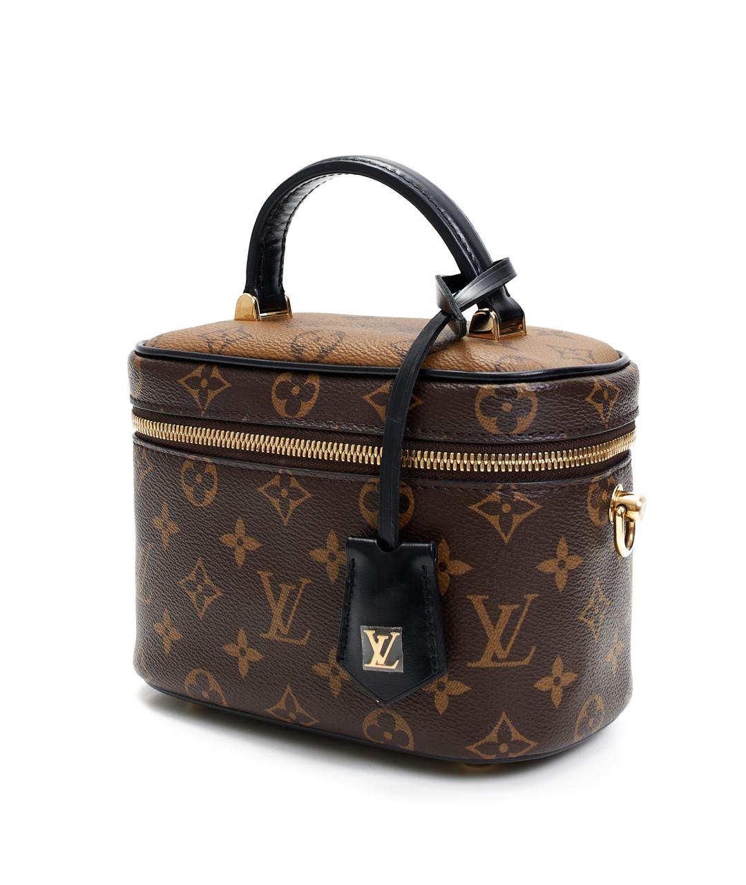 LOUIS VUITTON Коричневая кожаная сумка через плечо, фото 4