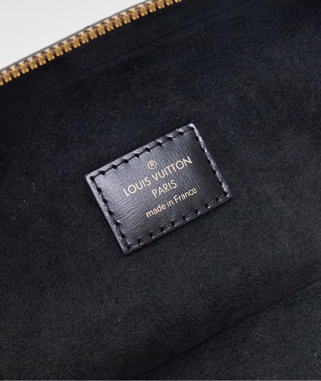 LOUIS VUITTON Коричневая кожаная сумка через плечо, фото 9