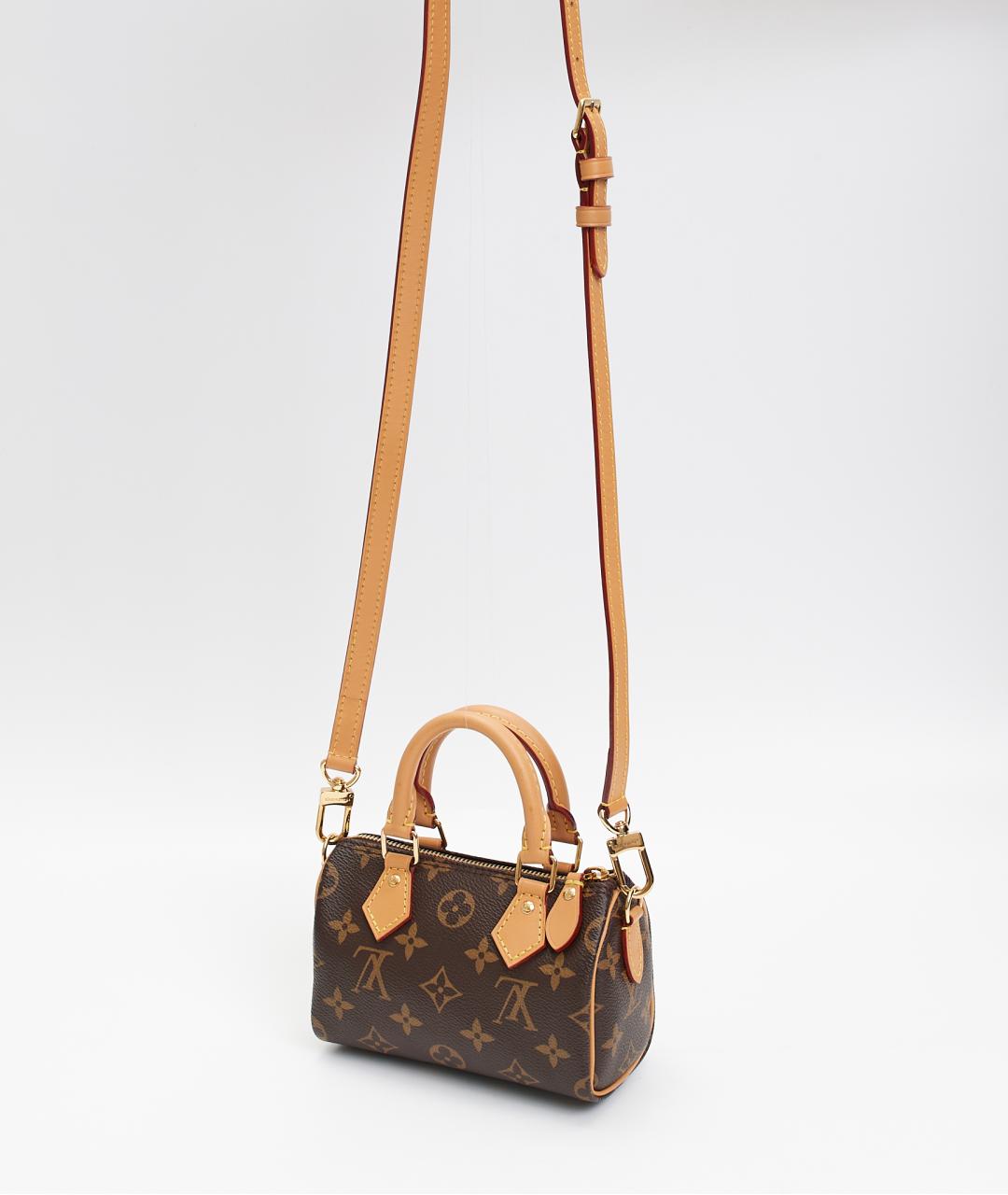 LOUIS VUITTON Коричневая сумка через плечо из канвы, фото 2