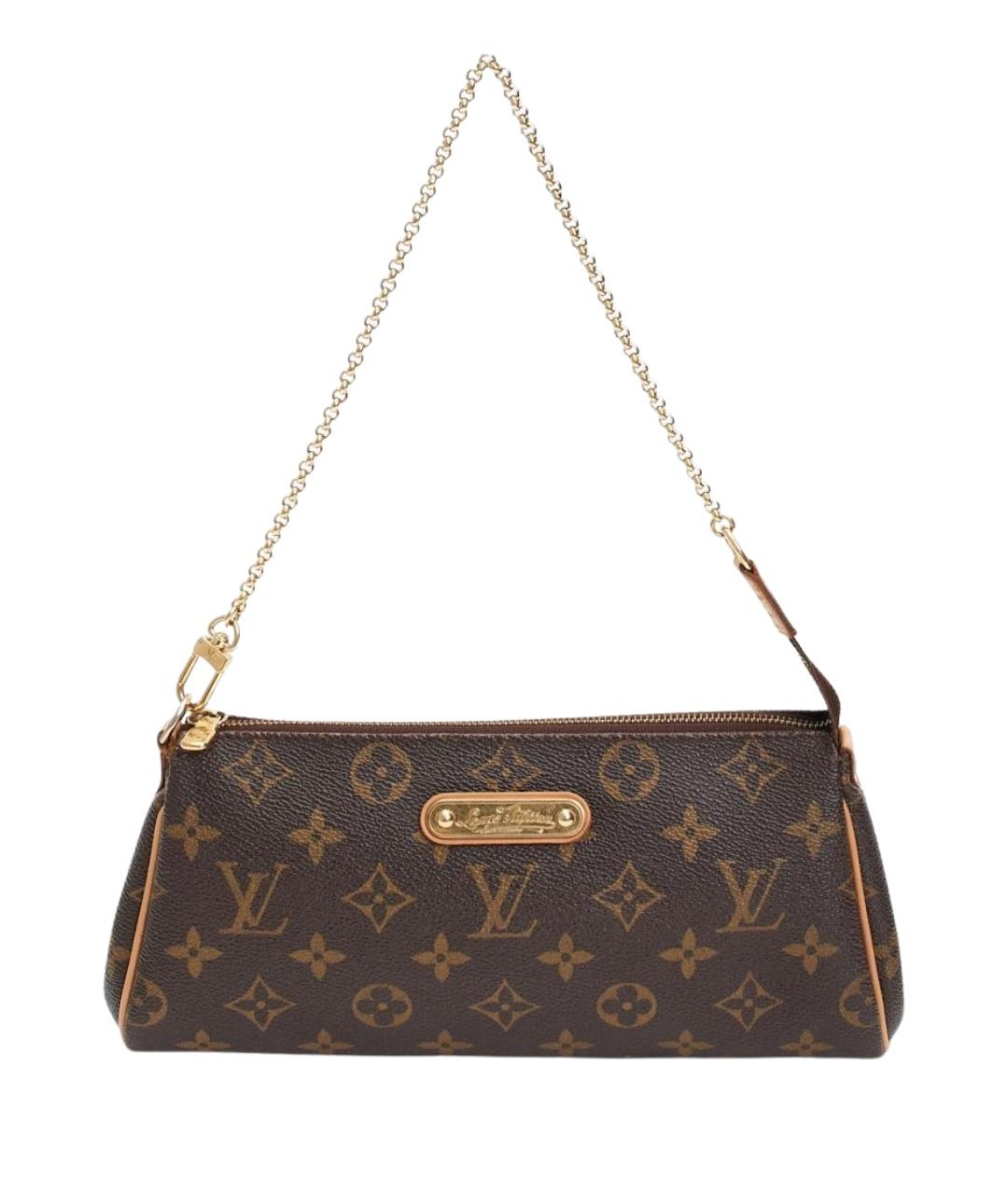 LOUIS VUITTON Коричневая сумка с короткими ручками из канвы, фото 2