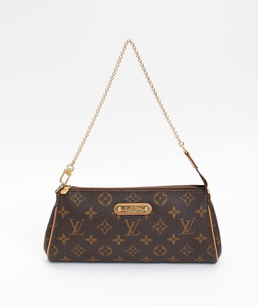 LOUIS VUITTON Коричневая сумка с короткими ручками из канвы, фото 7