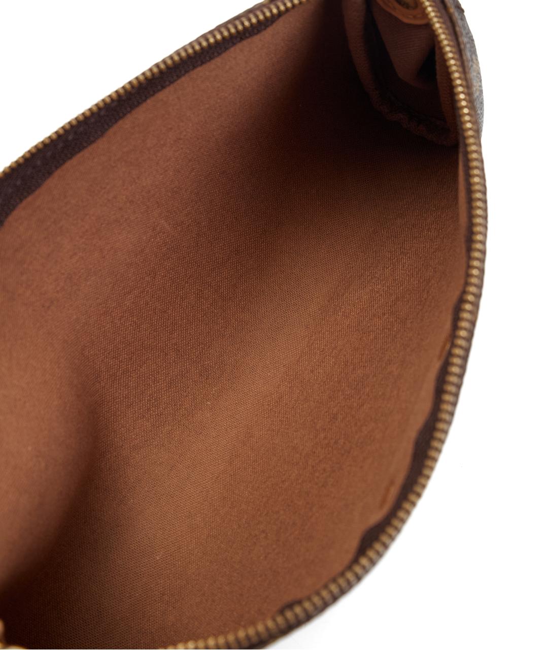 LOUIS VUITTON Коричневая сумка с короткими ручками из канвы, фото 5
