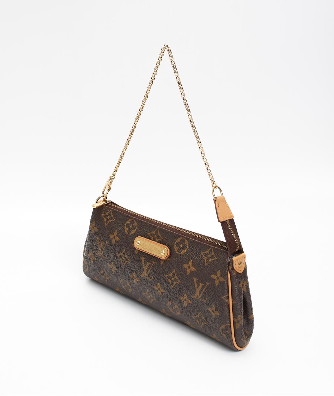 LOUIS VUITTON Коричневая сумка с короткими ручками из канвы, фото 3