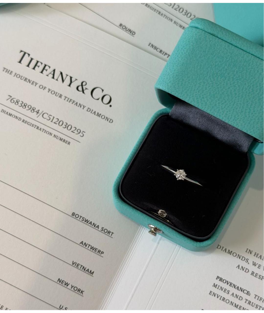 TIFFANY&CO Серебряное кольцо из белого золота, фото 3