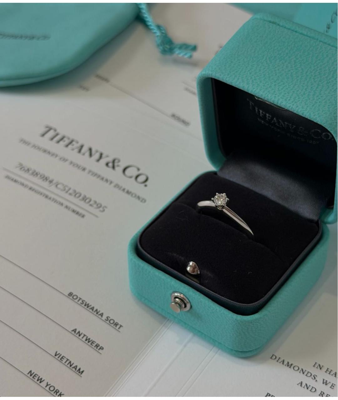 TIFFANY&CO Серебряное кольцо из белого золота, фото 2