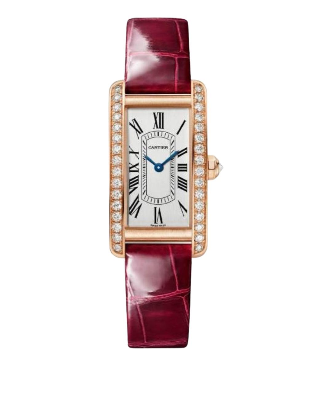 CARTIER Красные часы из розового золота, фото 1