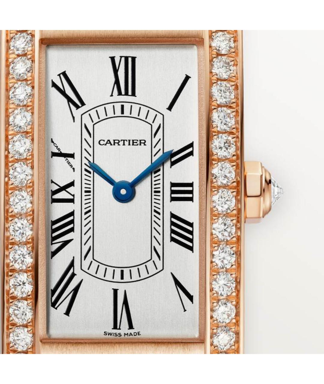 CARTIER Красные часы из розового золота, фото 2