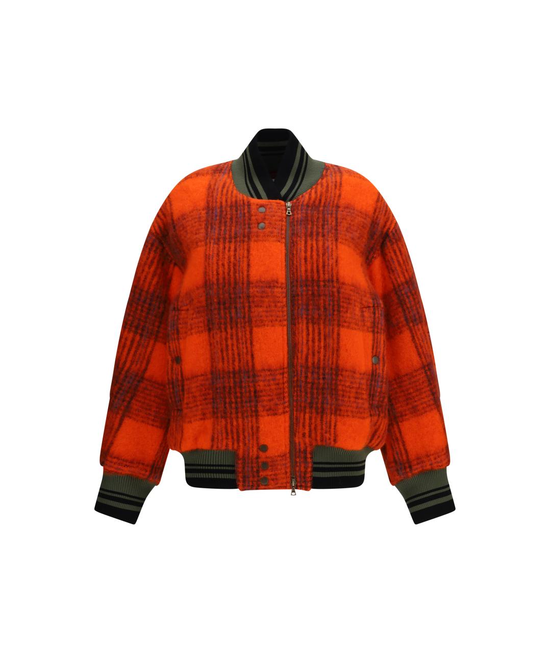 DRIES VAN NOTEN Оранжевая шерстяная куртка, фото 4