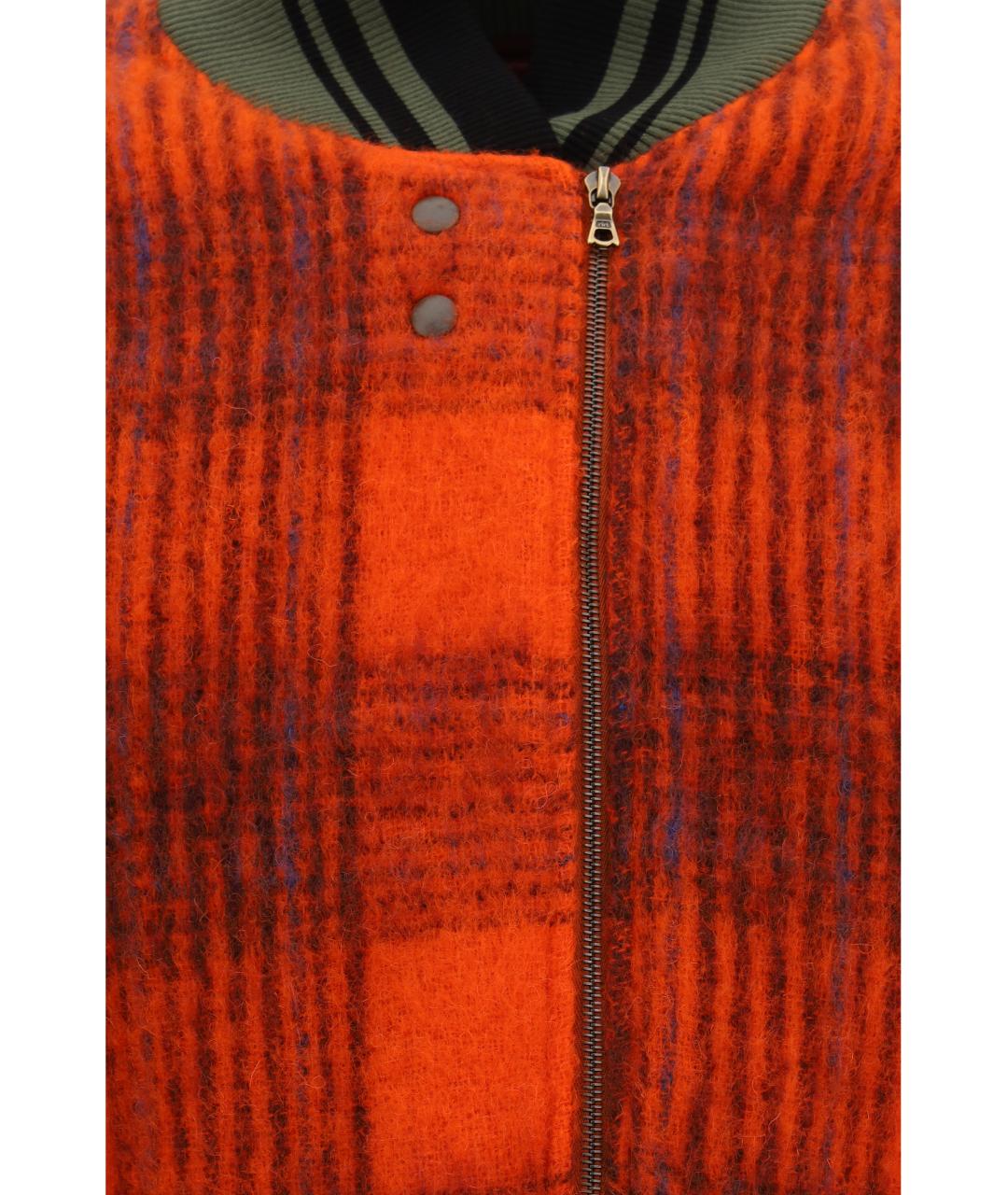 DRIES VAN NOTEN Оранжевая шерстяная куртка, фото 3