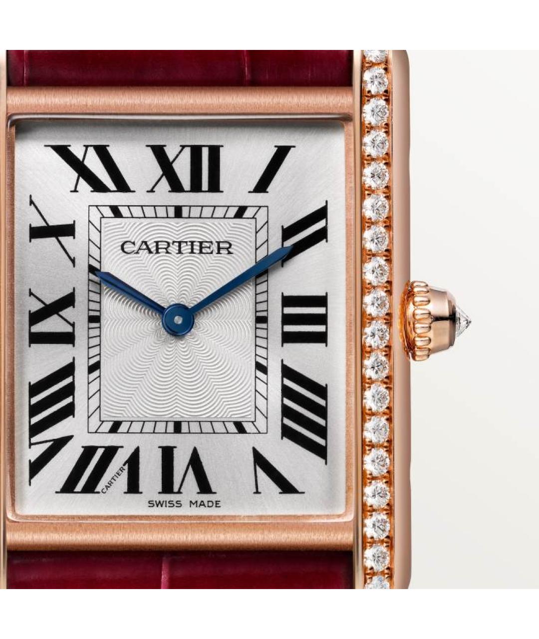 CARTIER Красные часы из розового золота, фото 3