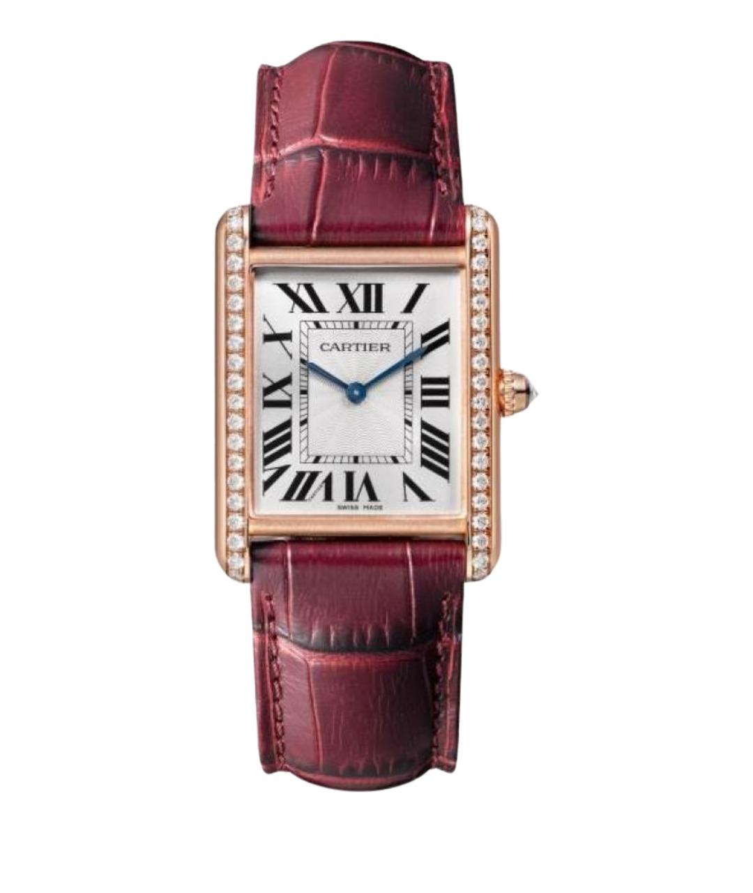 CARTIER Красные часы из розового золота, фото 1