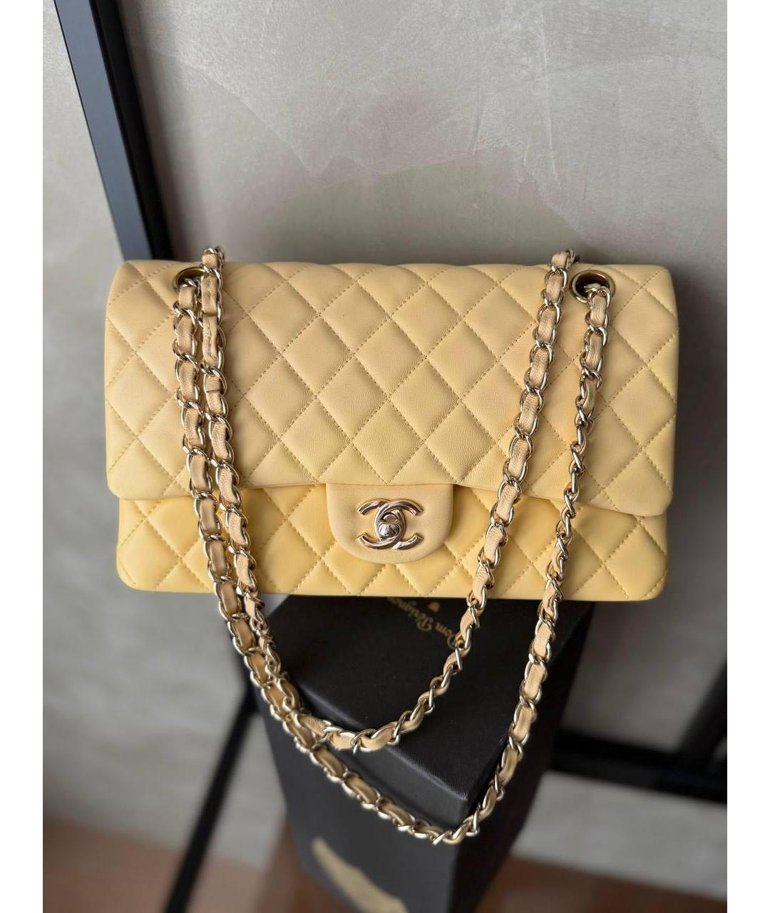 CHANEL Бежевая кожаная сумка тоут, фото 9