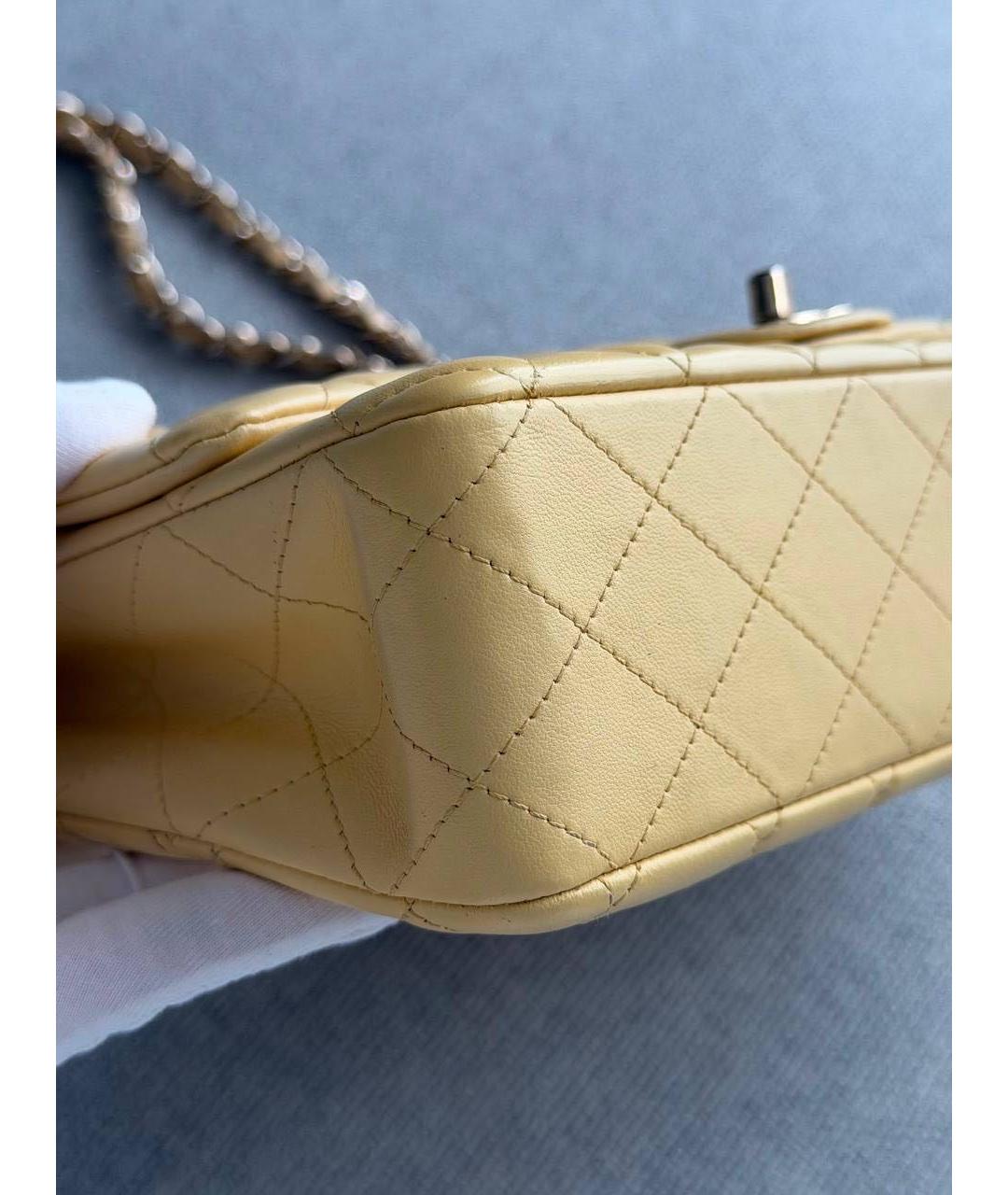 CHANEL Бежевая кожаная сумка тоут, фото 8