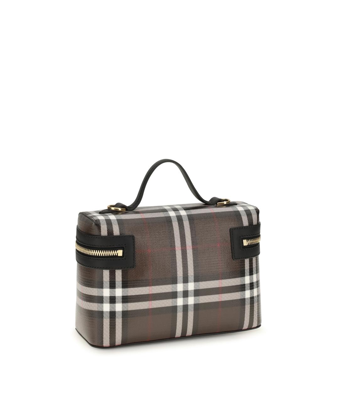 BURBERRY Коричневая сумка через плечо из канвы, фото 3